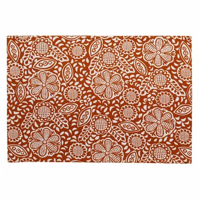 Table cloths - Recycled Coated Placemat Set Kira Rooibos 33 X 48 - MAISON VIVARAISE - SDE VIVARAISE WINKLER