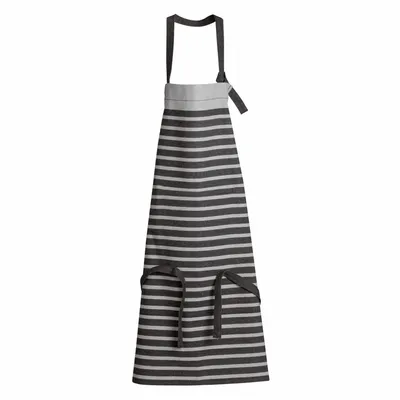 Tabliers de cuisine - Tablier de cuisine recyclé Tilio Noir/gris 72 x 90 - MAISON VIVARAISE - SDE VIVARAISE WINKLER