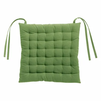 Chaises - Galette de chaise 36 points Zea recyclée Vert 38 x 38 x 3 cm - MAISON VIVARAISE - SDE VIVARAISE WINKLER