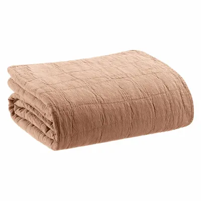 Linge de lit - Jeté recyclé Titou Dragée 180 x 260 - MAISON VIVARAISE - SDE VIVARAISE WINKLER