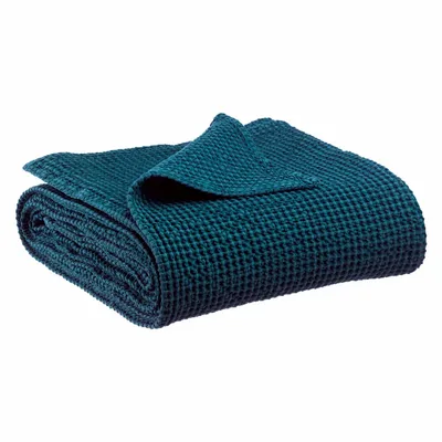 Linge de lit - Jeté recyclé Maia Indigo 240 x 260 - MAISON VIVARAISE - SDE VIVARAISE WINKLER