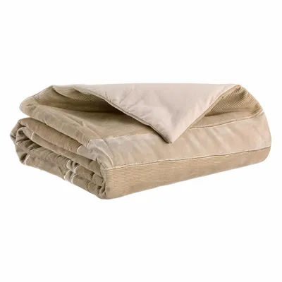 Bed linens - Fara Corduroy Comforter Lin 85 X 200 - MAISON VIVARAISE - SDE VIVARAISE WINKLER