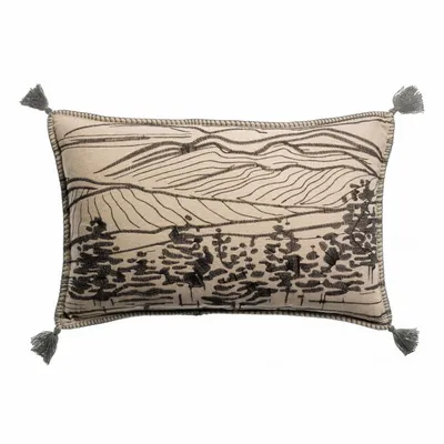 Coussins textile - Coussin brodé Dusko Thym 40 x 65 - MAISON VIVARAISE - SDE VIVARAISE WINKLER