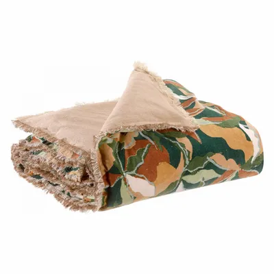 Linge de lit - Edredon imprimé Alina Pétrole 85 x 200 - MAISON VIVARAISE - SDE VIVARAISE WINKLER