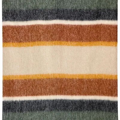 Throw blankets - Recycled Striped Throw Isabel Rouille 130 X 160 - MAISON VIVARAISE - SDE VIVARAISE WINKLER