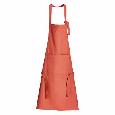 Aprons - Ada Recycled Kitchen Apron Tomette 72 X 85 - MAISON VIVARAISE - SDE VIVARAISE WINKLER