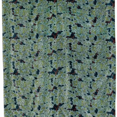 Plaids - Plaid imprimé Ariane Pétrole 135 x 200 - MAISON VIVARAISE - SDE VIVARAISE WINKLER