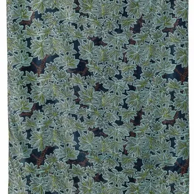 Plaids - Edredon imprimé Ariane Pétrole 85 x 200 - MAISON VIVARAISE - SDE VIVARAISE WINKLER