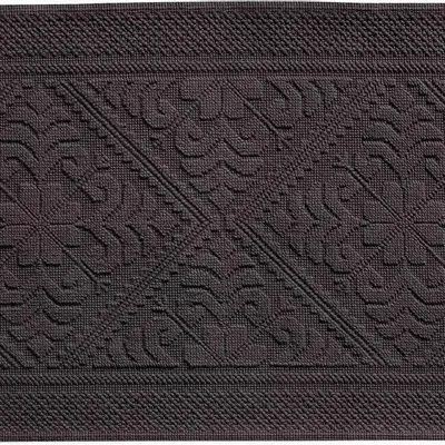 Other bath linens - Enzo Bath Mat Ébène 54 X 110 - MAISON VIVARAISE - SDE VIVARAISE WINKLER