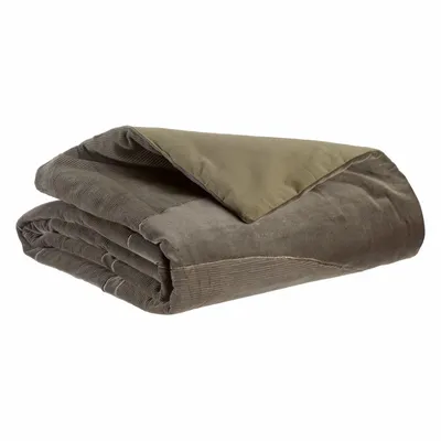 Throw blankets - Fara Corduroy Duvet Thym 85 X 200 - MAISON VIVARAISE - SDE VIVARAISE WINKLER