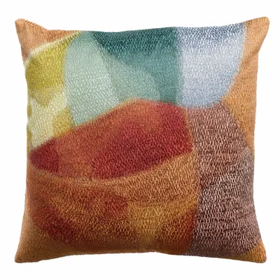Cushions - Embroidered Cushion Nevio Multico 45 X 45 - MAISON VIVARAISE - SDE VIVARAISE WINKLER