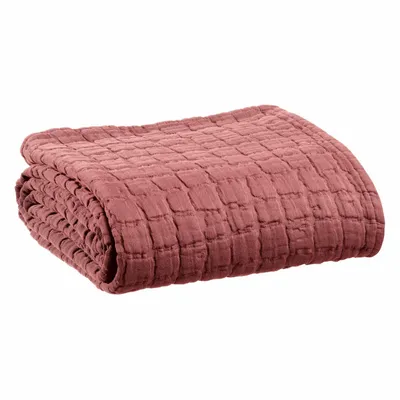 Bed linens - Swami Bed Throw Sienne 180 X 260 - MAISON VIVARAISE - SDE VIVARAISE WINKLER
