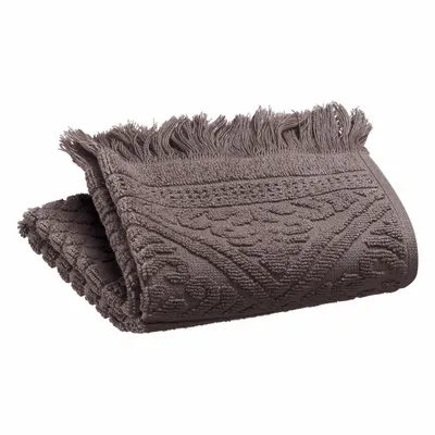Bath towels - Zoé Guest Towel Ébène 30 X 50 - MAISON VIVARAISE - SDE VIVARAISE WINKLER