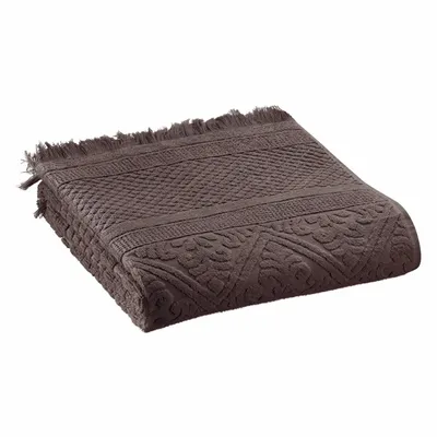 Bath towels - Zoé Bath Towel Ébène 50 X 100 - MAISON VIVARAISE - SDE VIVARAISE WINKLER