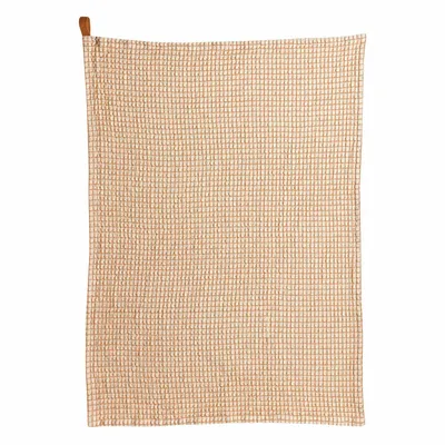 Dish towels - Two-tone honeycomb tea towel Mumba Cannelle 50 X 70 - MAISON VIVARAISE - SDE VIVARAISE WINKLER