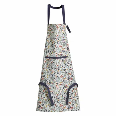 Aprons - Recycled kitchen apron with pocket Greta Multico 72 X 85 - MAISON VIVARAISE - SDE VIVARAISE WINKLER