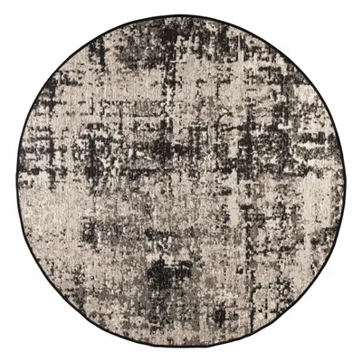 Rugs - Catania 2 Outdoor Rug Noir Diamètre 200 - MAISON VIVARAISE - SDE VIVARAISE WINKLER