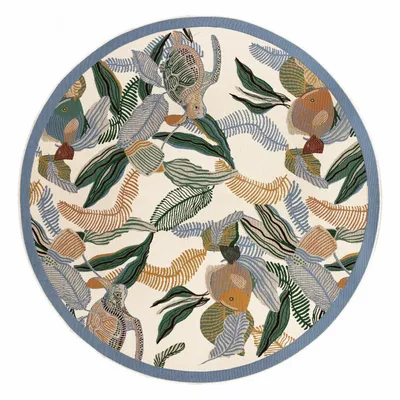 Tapis - Tapis Dori outdoor Lagon Diamètre 160 cm - MAISON VIVARAISE - SDE VIVARAISE WINKLER