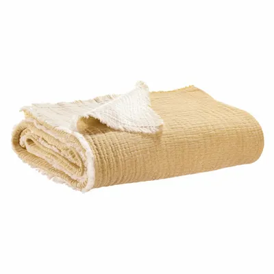 Linge de lit - Jeté Emilio Mirabelle 240 x 260 - MAISON VIVARAISE - SDE VIVARAISE WINKLER