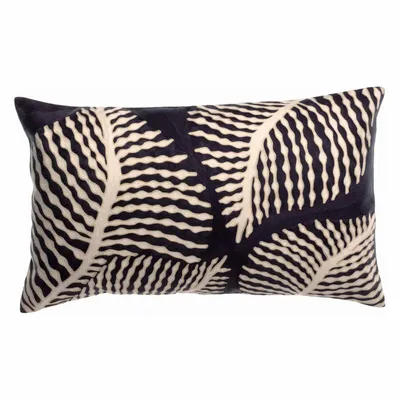Coussins - Coussin brodé Flora Marine 40 x 65 - MAISON VIVARAISE - SDE VIVARAISE WINKLER