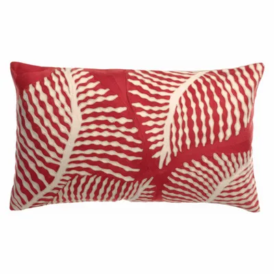 Coussins - Coussin brodé Flora Papaye 40 x 65 - MAISON VIVARAISE - SDE VIVARAISE WINKLER