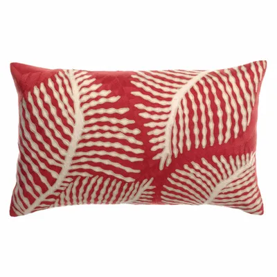 Coussins - Coussin brodé Flora Papaye 30 x 50 - MAISON VIVARAISE - SDE VIVARAISE WINKLER
