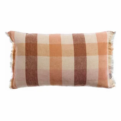 Cushions - Kate Printed Cushion Terracotta 30 X 50 - MAISON VIVARAISE - SDE VIVARAISE WINKLER