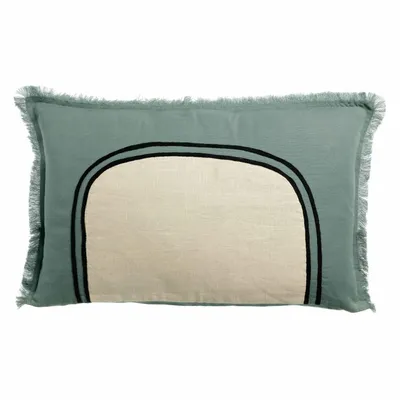 Coussins - Coussin bicolore Laly Prusse 40 x 65 - MAISON VIVARAISE - SDE VIVARAISE WINKLER
