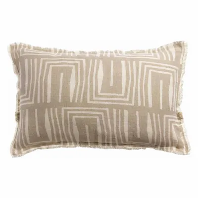Coussins - Coussin imprimé Tina Naturel 40 x 65 - MAISON VIVARAISE - SDE VIVARAISE WINKLER