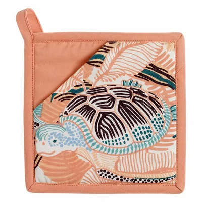 Maniques - Manique 2 en 1 Dori recyclée Pêche 20 x 20 - MAISON VIVARAISE - SDE VIVARAISE WINKLER