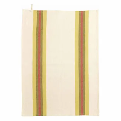 Torchons - Torchon recyclé Yuna Curry/naturel 50 x 70 - MAISON VIVARAISE - SDE VIVARAISE WINKLER