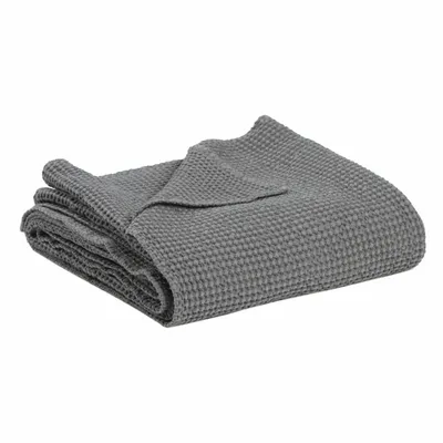 Throw blankets - Recycled Throw Maia Tourterelle 140 X 200 - MAISON VIVARAISE - SDE VIVARAISE WINKLER