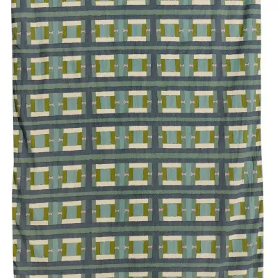 Plaids - Plaid imprimé Taho Vert de gris 135 x 200 - MAISON VIVARAISE - SDE VIVARAISE WINKLER