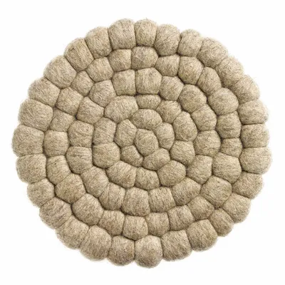 Table mat - Brian Recycled Trivet Naturel Diamètre 20 - MAISON VIVARAISE - SDE VIVARAISE WINKLER