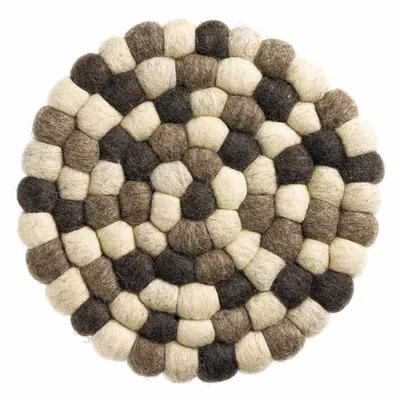 Table mat - Recycled Trivet Brian Naturel Brun Diamètre 20 - MAISON VIVARAISE - SDE VIVARAISE WINKLER