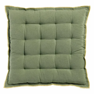 Chaises - Galette de chaise Grace recyclée Matcha 40 x 40 x 3 - MAISON VIVARAISE - SDE VIVARAISE WINKLER