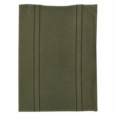 Dish towels - Lars Recycled Dish Towel Olive 50 X 70 - MAISON VIVARAISE - SDE VIVARAISE WINKLER