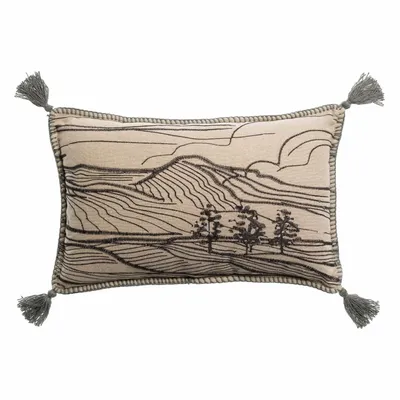 Coussins - Coussin brodé Dusko Thym 30 x 50 - MAISON VIVARAISE - SDE VIVARAISE WINKLER