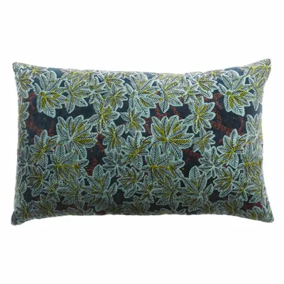 Cushions - Ariane Printed Cushion Pétrole 40 X 65 - MAISON VIVARAISE - SDE VIVARAISE WINKLER