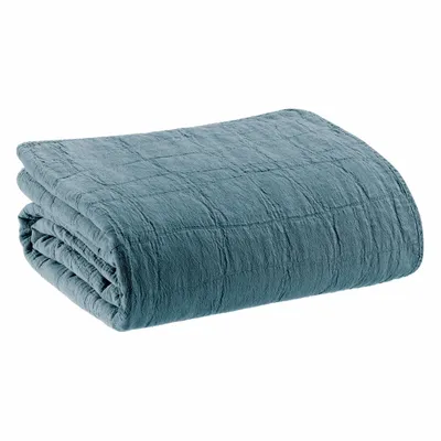 Plaids - Plaid recyclé Titou Acier 140 x 200 - MAISON VIVARAISE - SDE VIVARAISE WINKLER