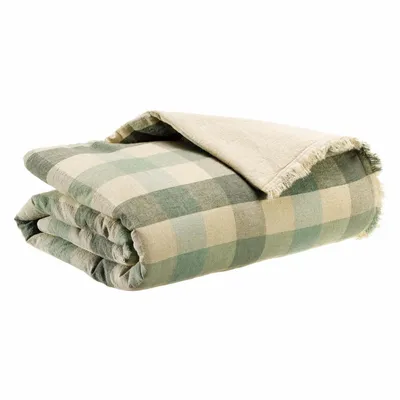Throw blankets - Kate Printed Throw Blanket Thym 135 X 200 - MAISON VIVARAISE - SDE VIVARAISE WINKLER