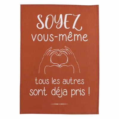 Dish towels - Vous-même Tea Towel Rouge 50 X 70 - MAISON VIVARAISE - SDE VIVARAISE WINKLER