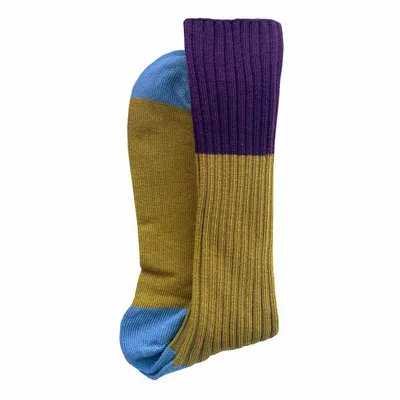 Chaussettes - Chaussettes Yvette Savora Jaune 42/45 - LA CERISE SUR LE GATEAU