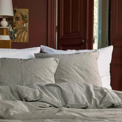 Linge de lit - Housse de couette Gustave Caviar 240 x 260 - LA CERISE SUR LE GATEAU