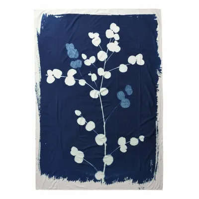 Prêt-à-porter - Paréo Eucalyptus Bleu 180 x 130 - LA CERISE SUR LE GATEAU