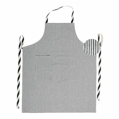 Aprons - Finette Kitchen Apron Finette Caviar 90 X 75 - LA CERISE SUR LE GATEAU