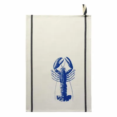 Torchons - Torchon Homard bleu Mécano Ecru 70 x 50 - LA CERISE SUR LE GATEAU