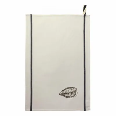Dish towels - Huître Tea Towel Or 80 X 50 - LA CERISE SUR LE GATEAU