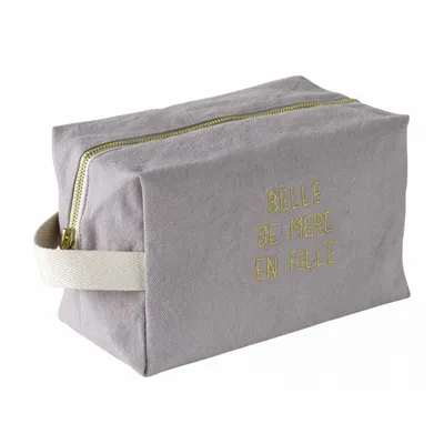 Pochettes - Trousse cube Belle Poivre rose L 22 x 14 x 10,5 - LA CERISE SUR LE GATEAU
