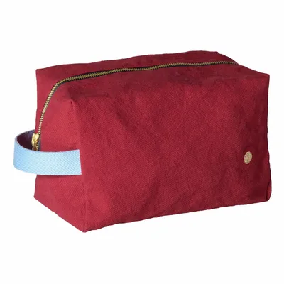 Clutches - Cube pouch Iona Cherry L 22 X 14 X 10,5 - LA CERISE SUR LE GATEAU